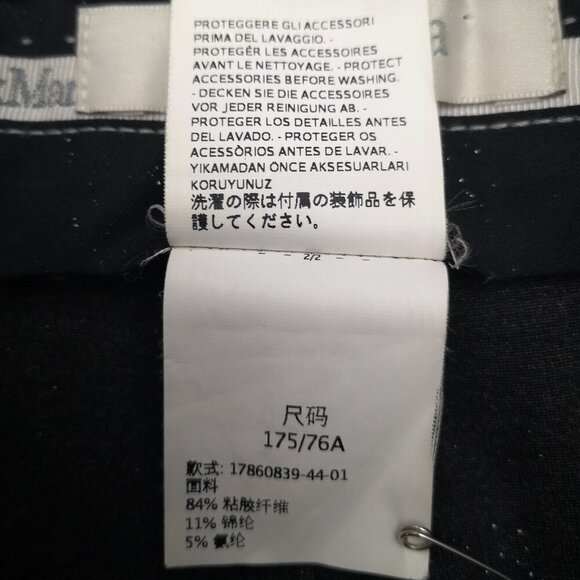 MaxMara Made in Italy Ladies Size 10 Dark Grey Straight Leg Dress Pants - Picture 6 of 11